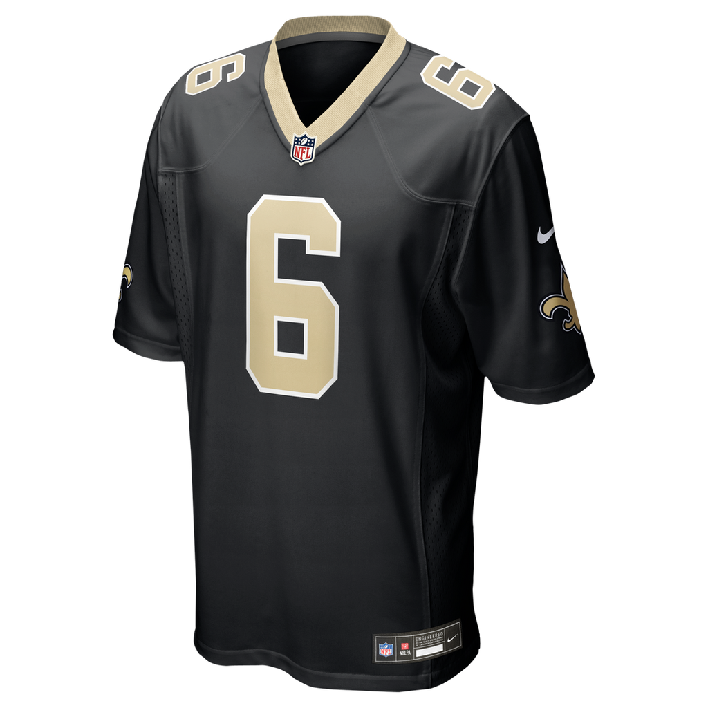 Tyler Shough New Orleans Saints Jersey - Black