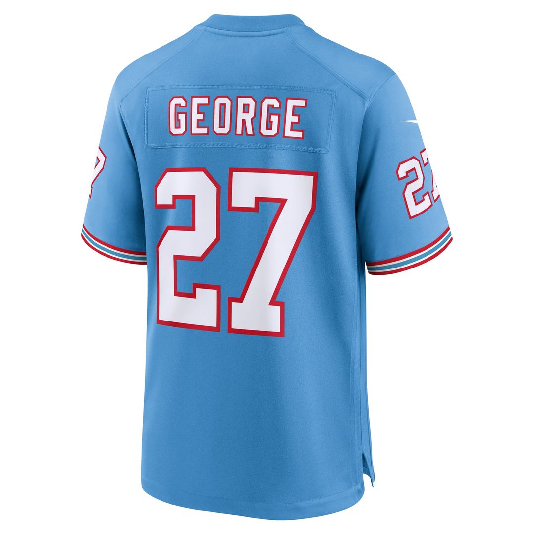 Eddie George Tennessee Titans Retired Player Alternate Jersey - Light Blue