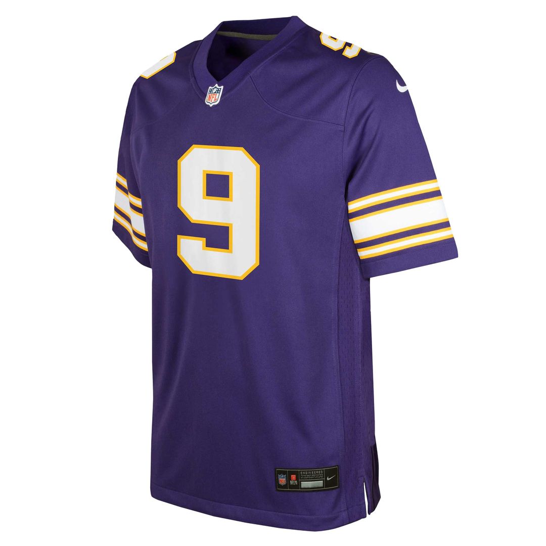 J.J. McCarthy Minnesota Vikings Youth Jersey - Purple