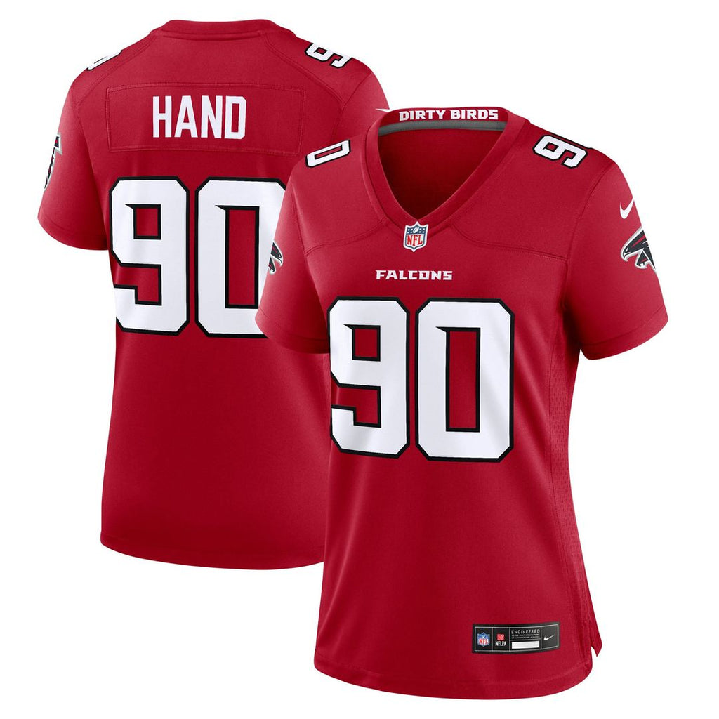 Da'Shawn Hand Atlanta Falcons Women's Team Jersey - Red