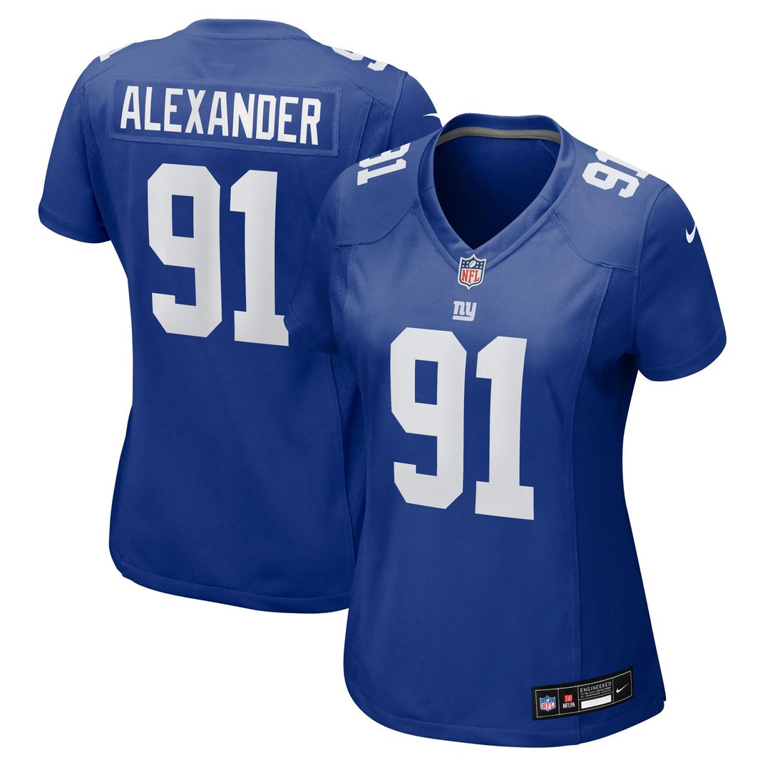 Darius Alexander New York Giants Women's Team Jersey - Royal