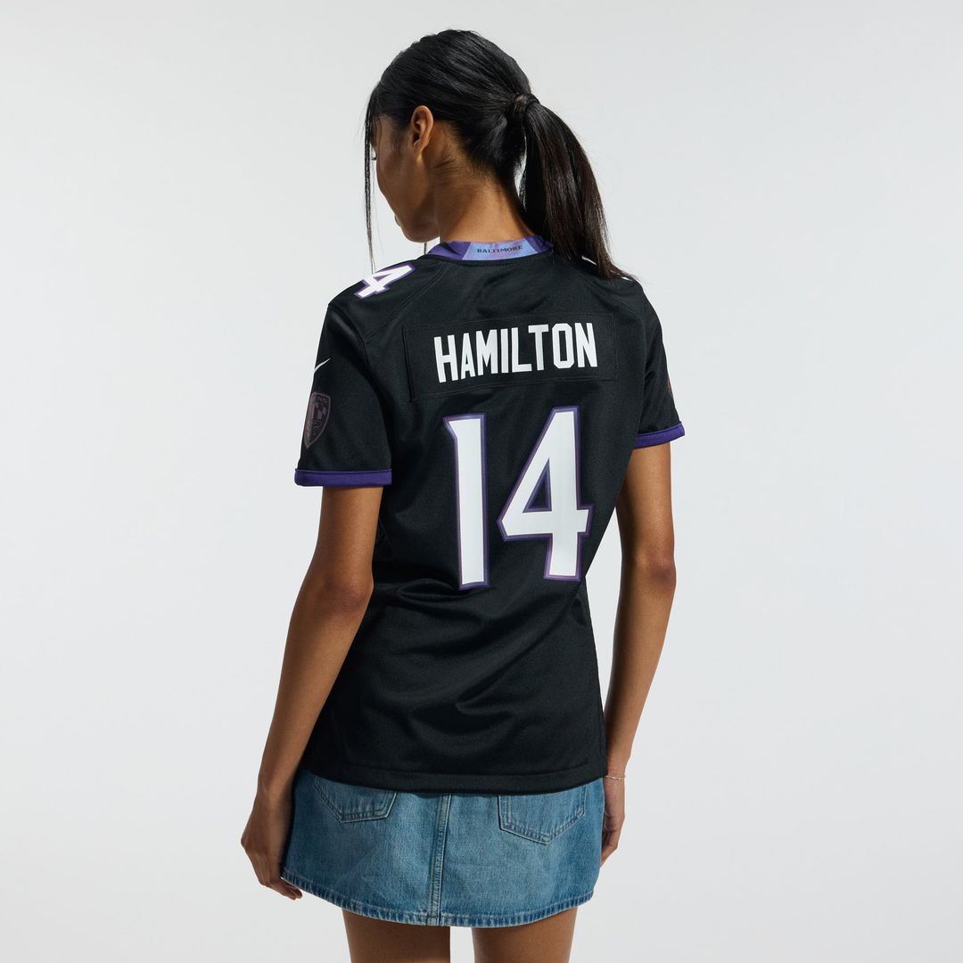 Kyle Hamilton Baltimore Ravens Women's Team Jersey - Purple