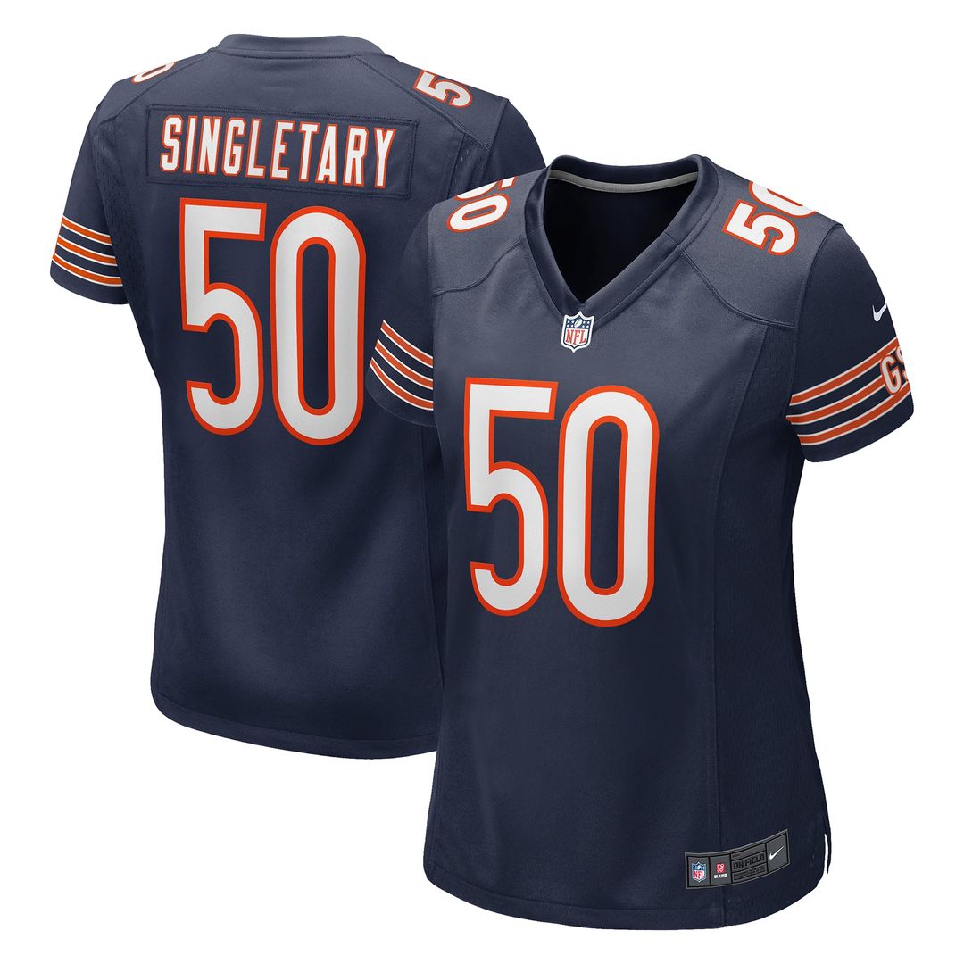Mike Singletary Chicago Bears Women's Game Retired Player Jersey - Navy