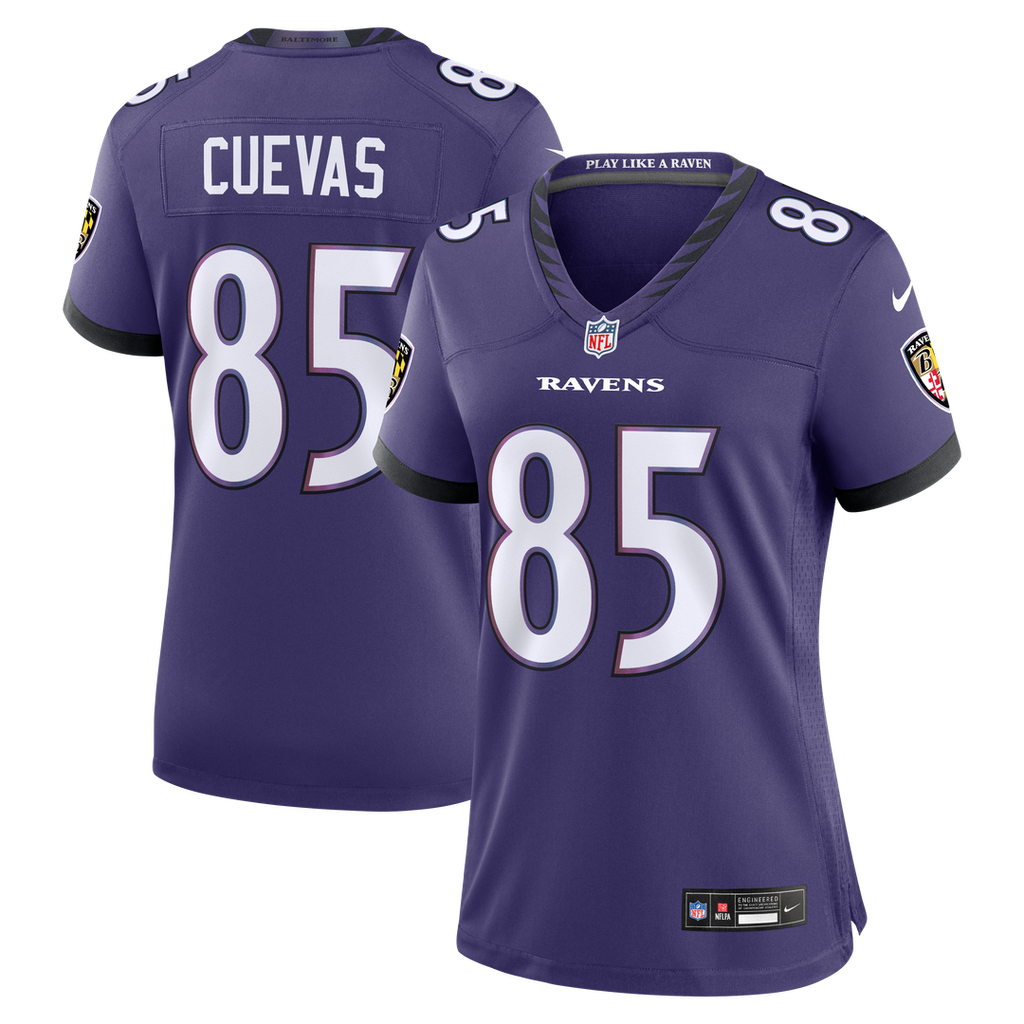Josh Cuevas Baltimore Ravens Women's Team Jersey - Purple
