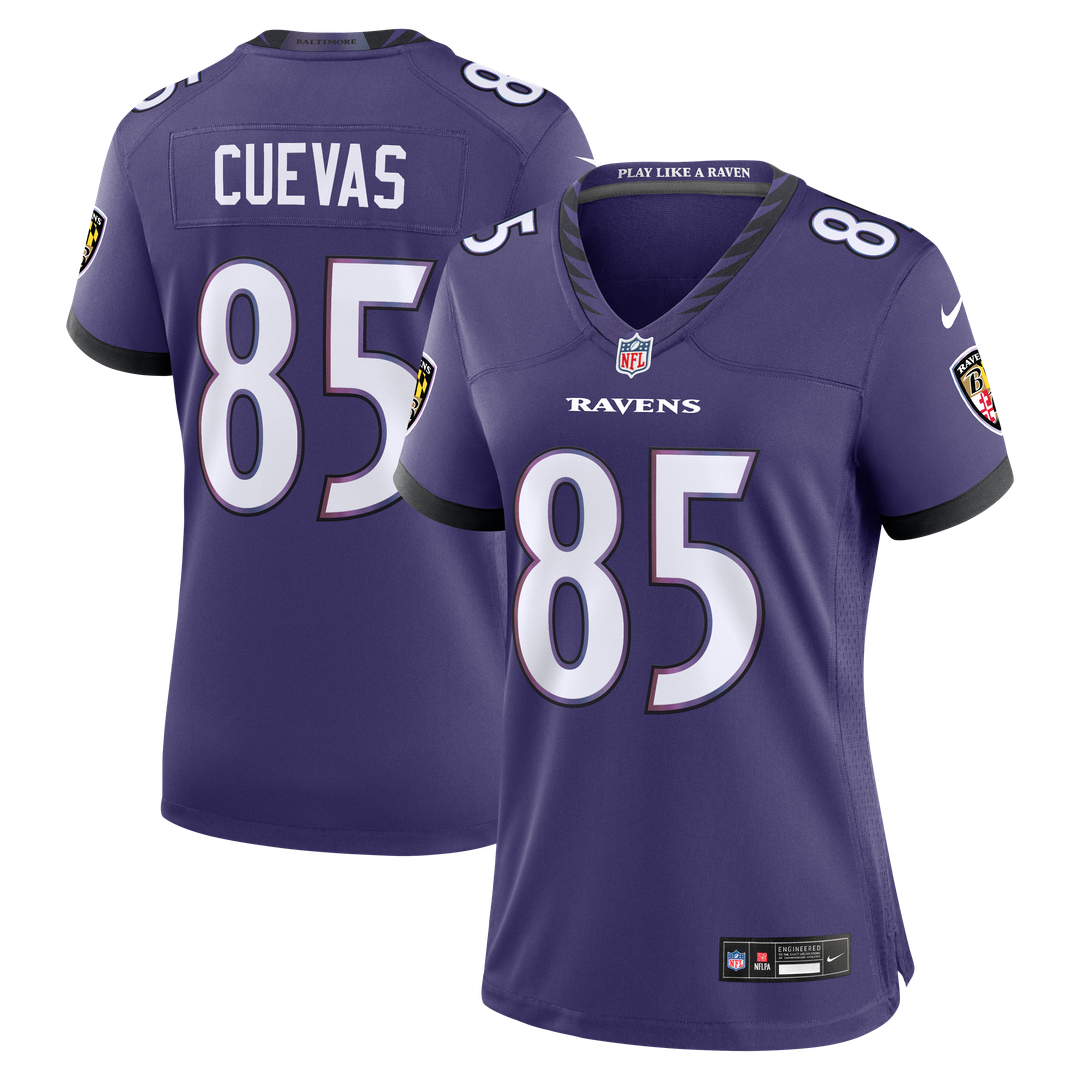 Josh Cuevas Baltimore Ravens Women's Team Jersey - Purple