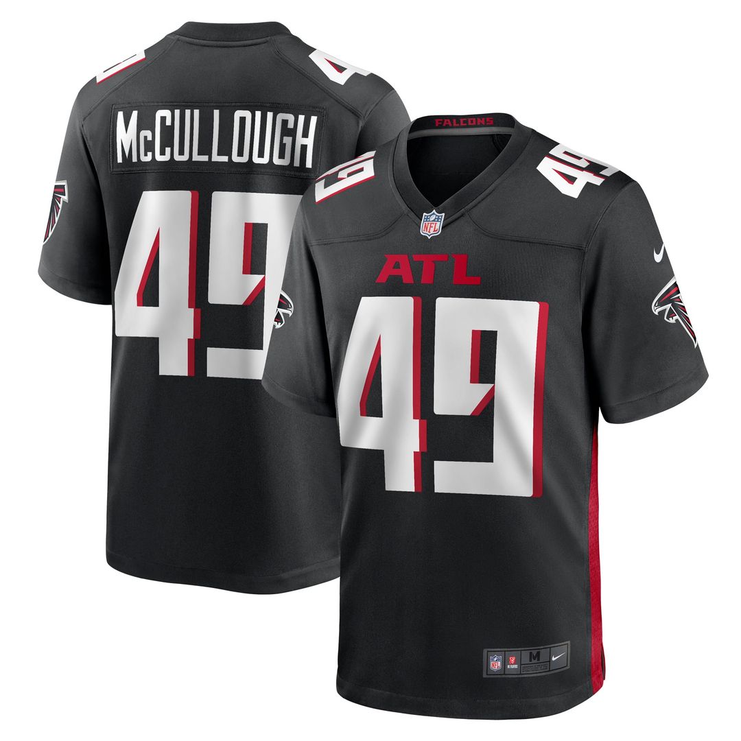 Liam McCullough Atlanta Falcons Team Jersey - Black