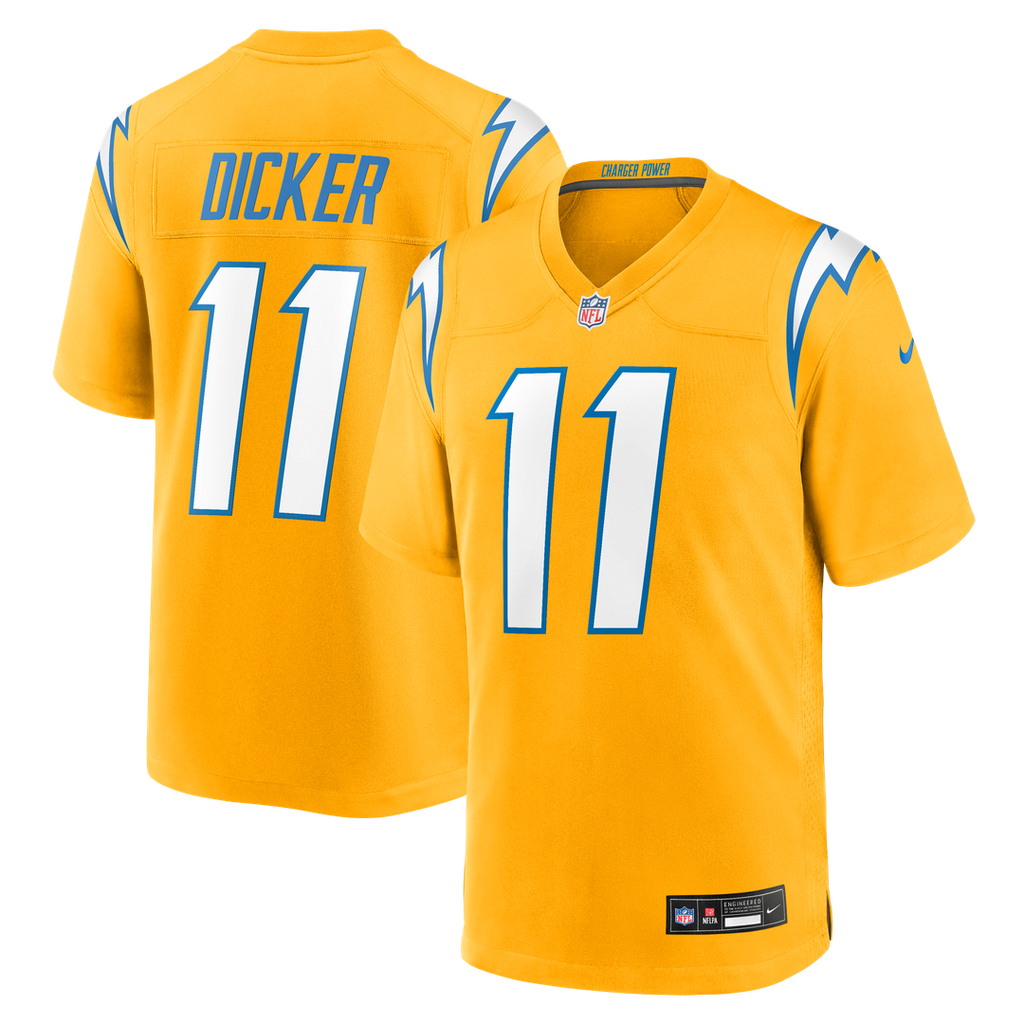 Cameron Dicker Los Angeles Chargers Alternate Jersey - Gold