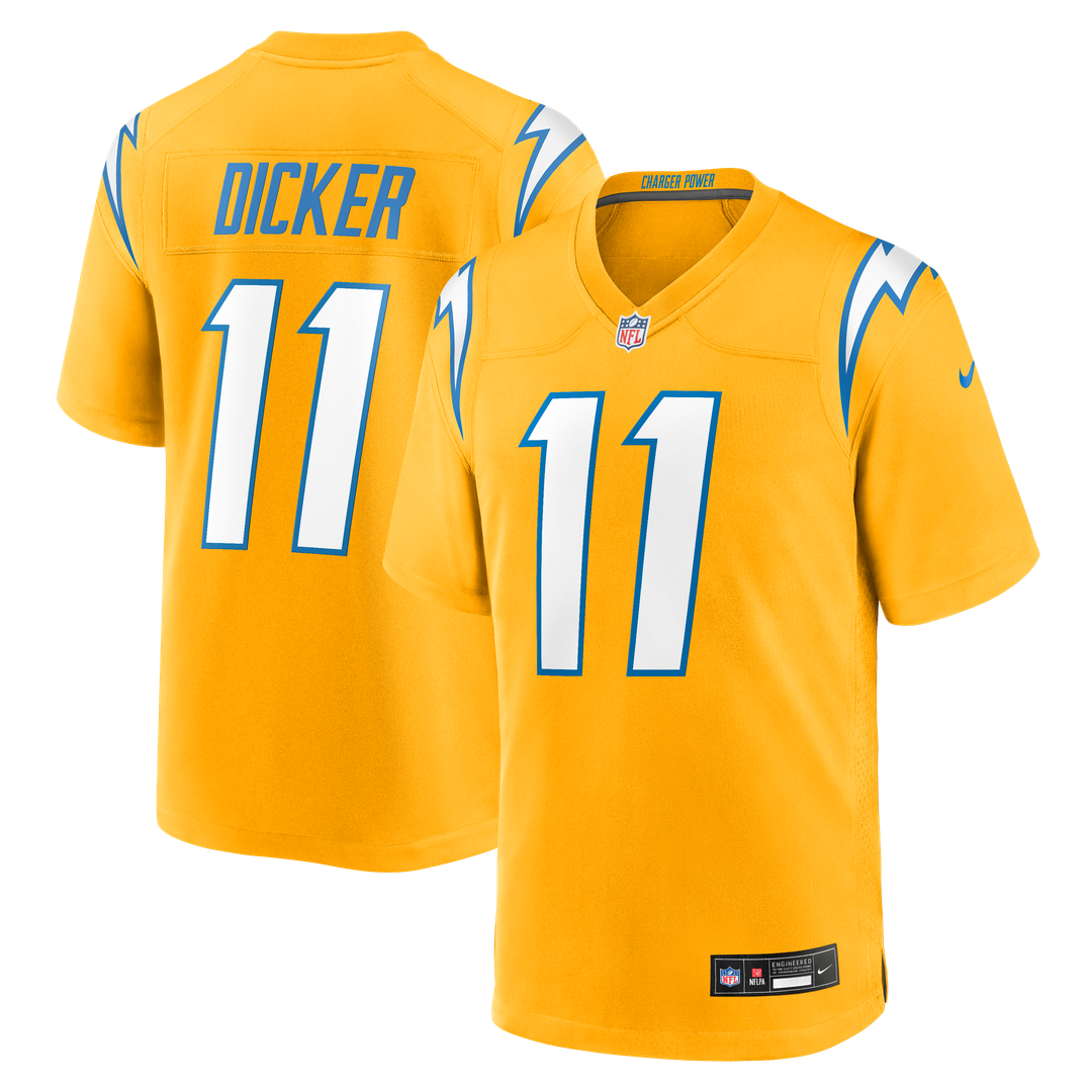 Cameron Dicker Los Angeles Chargers Alternate Jersey - Gold