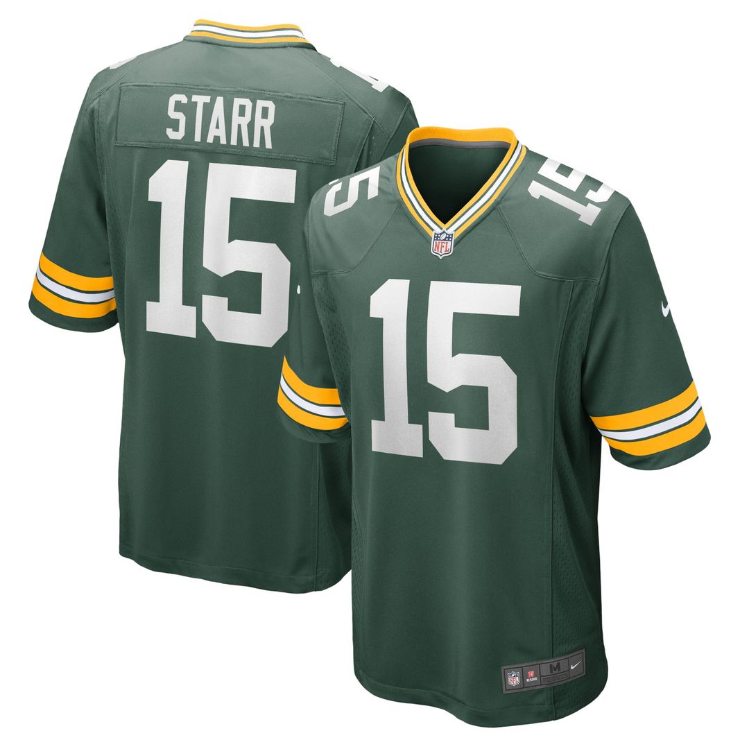 Bart Starr Green Bay Packers Retired Player Jersey - Green