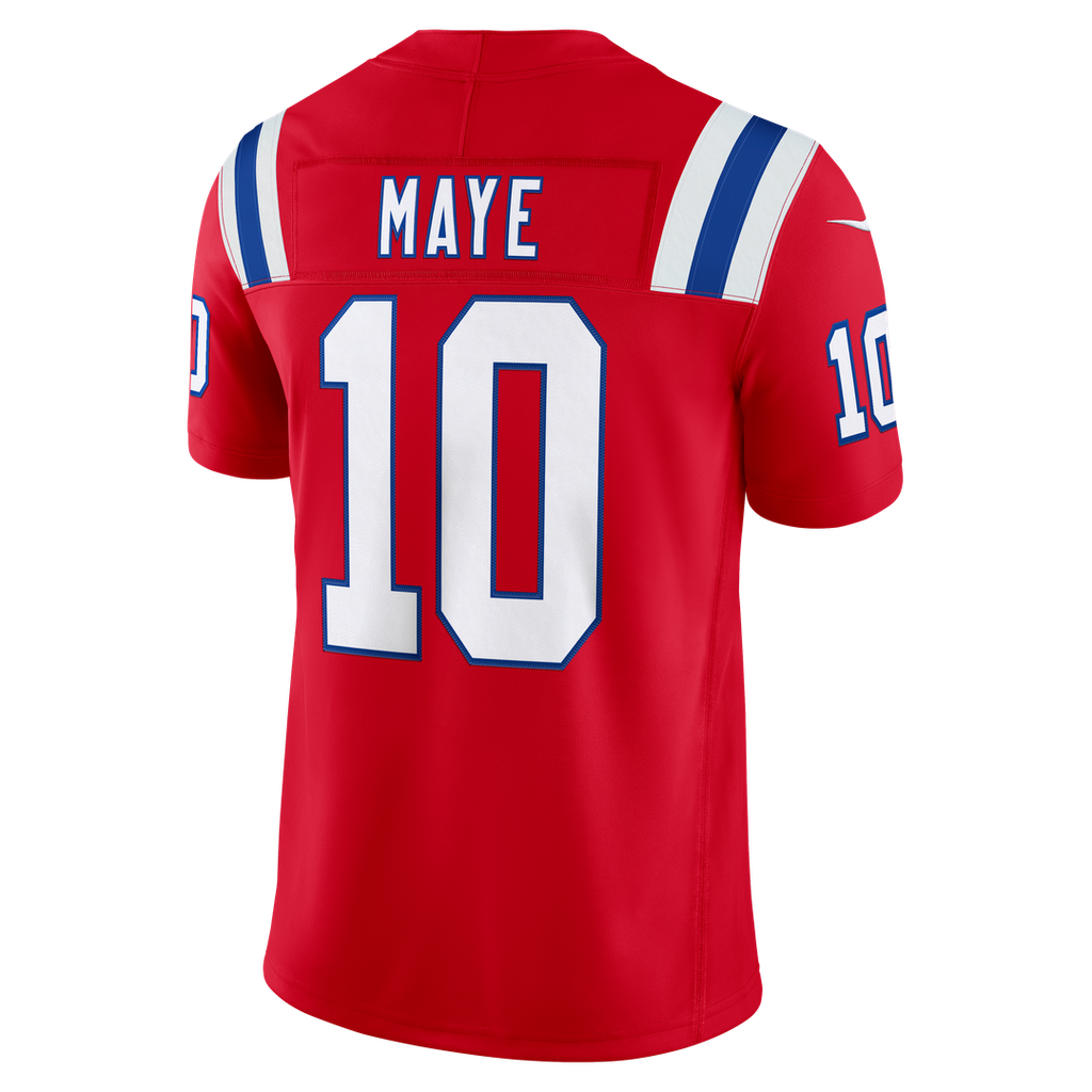 Drake Maye New England Patriots Stitched Jersey - White