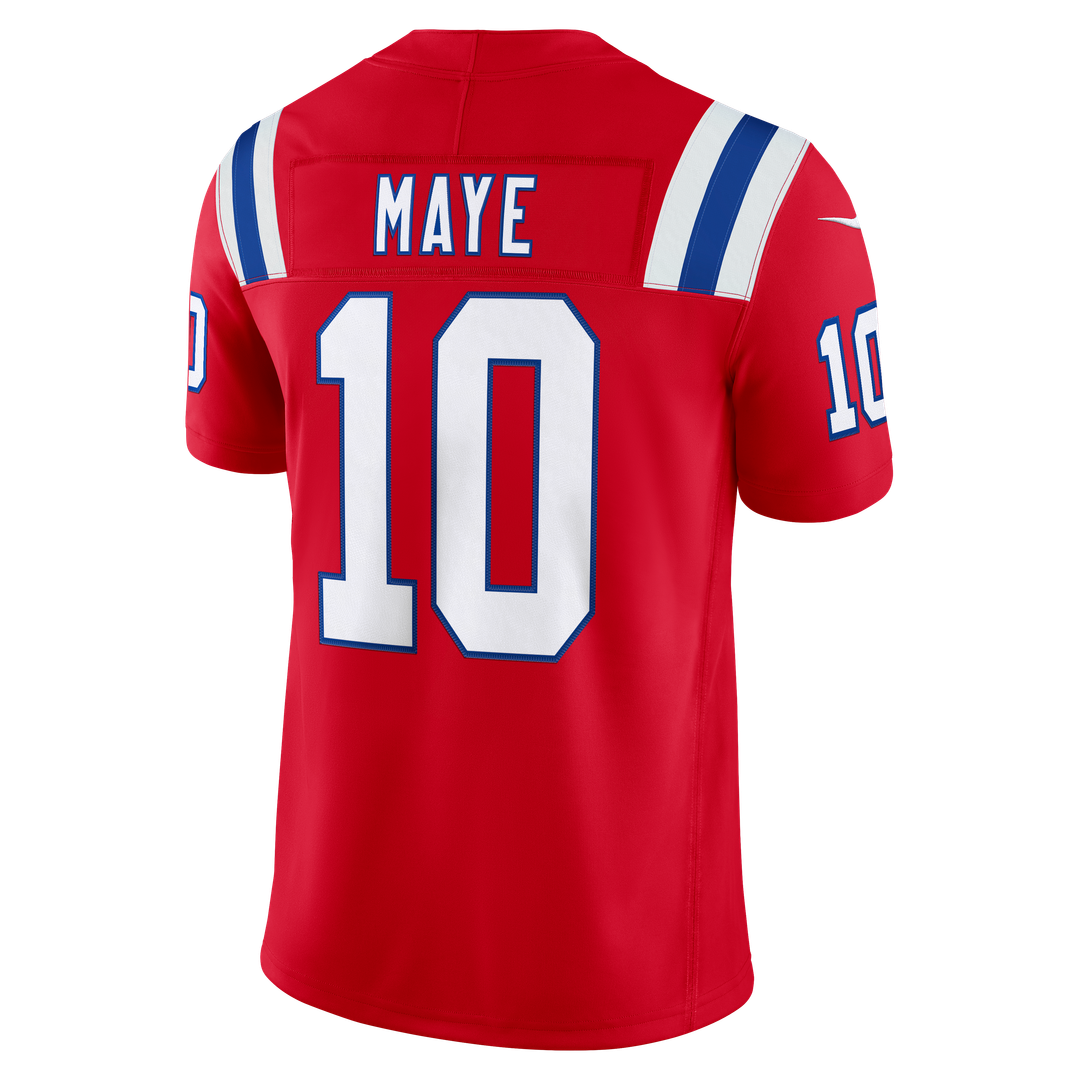 Drake Maye New England Patriots Stitched Jersey - White