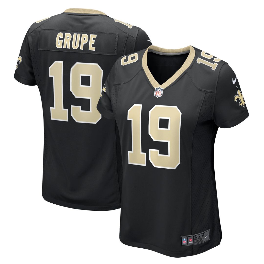Blake Grupe New Orleans Saints Women's Team Jersey - Black