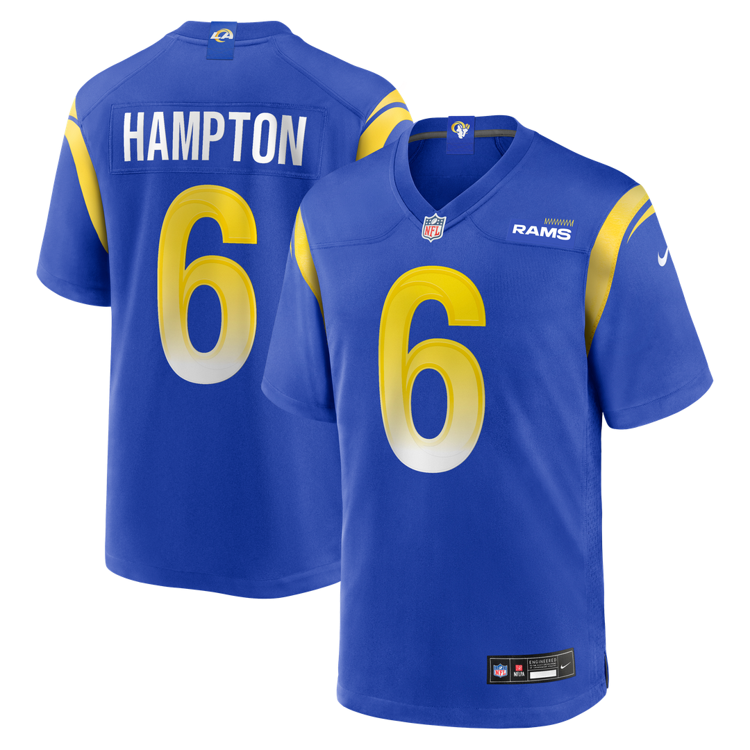 Nick Hampton Los Angeles Rams Team Jersey - Royal