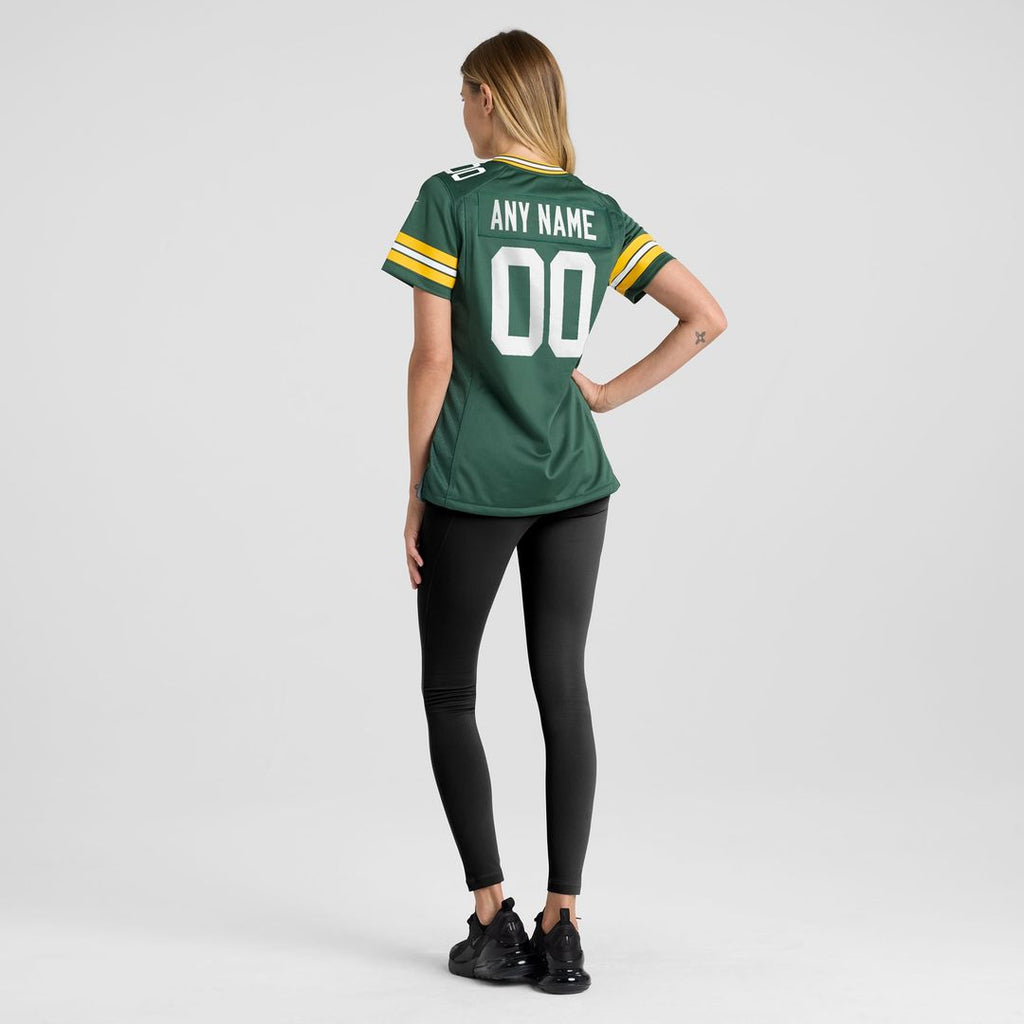 Green Bay Packers Women's Custom Jersey - Green