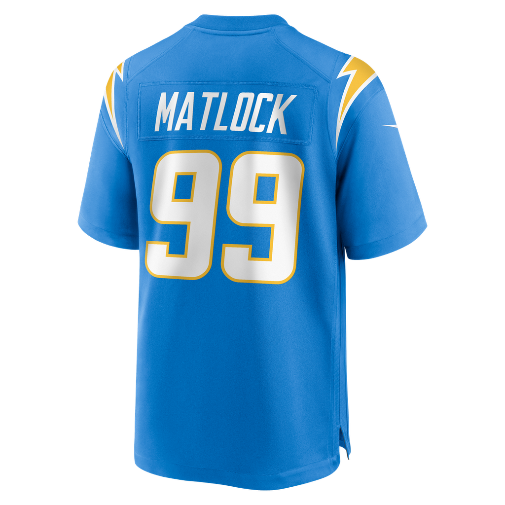 Scott Matlock Los Angeles Chargers Team Jersey - Powder Blue