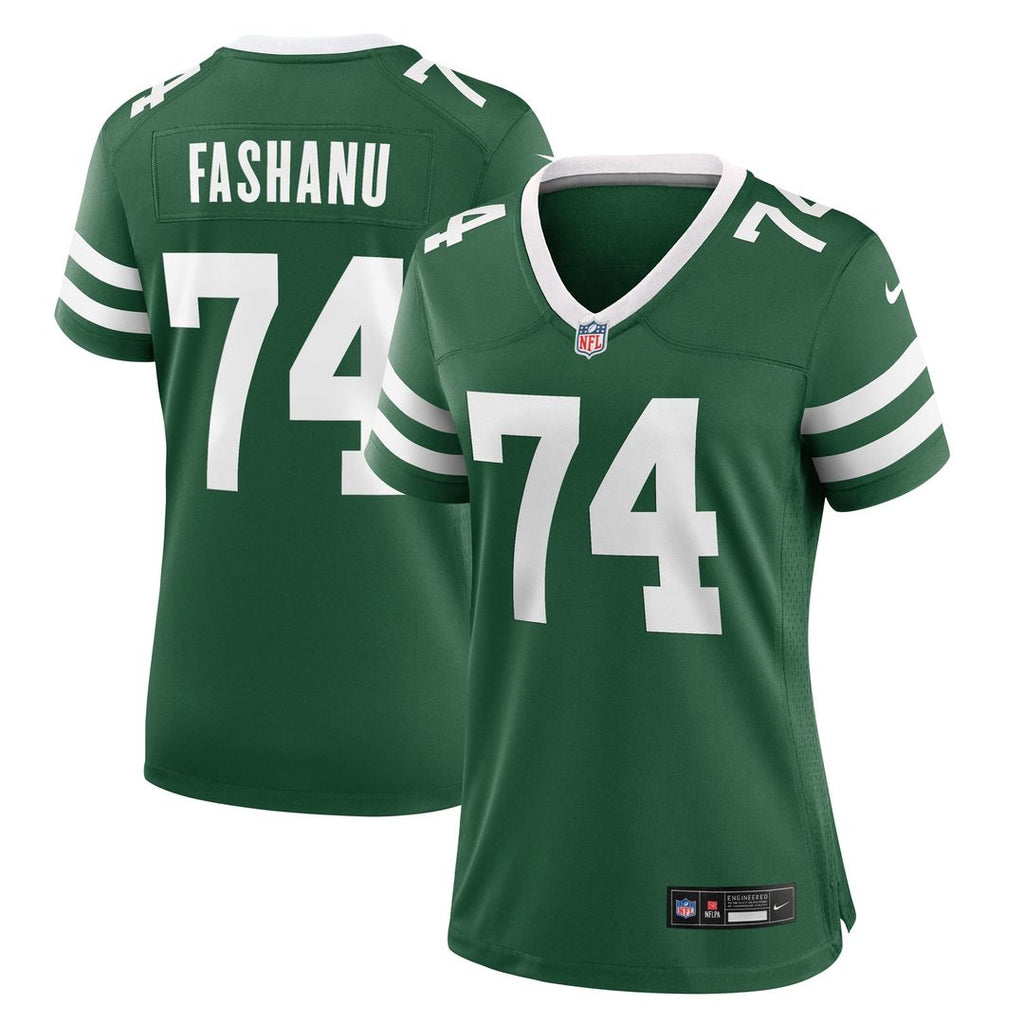 Olu Fashanu New York Jets Women's Jersey - Legacy Green