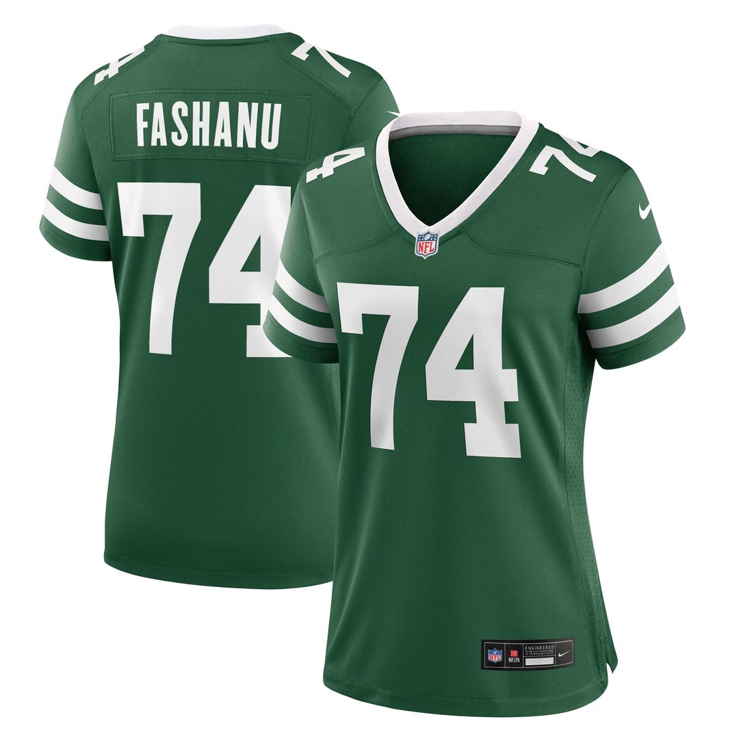 Olu Fashanu New York Jets Women's Jersey - Legacy Green