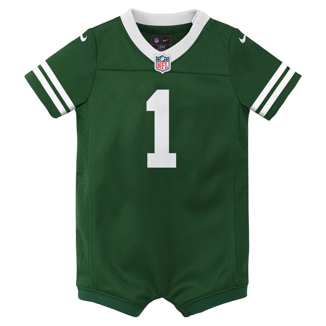 Ahmad Sauce Gardner New York Jets Newborn Romper Jersey - Green