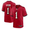 Number 1 Groom Tampa Bay Buccaneers Jersey - Red
