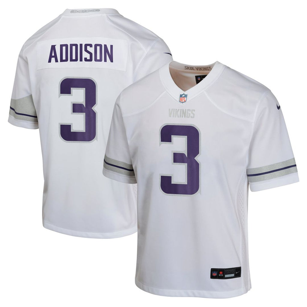Addison Minnesota Vikings Youth Jersey - Purple