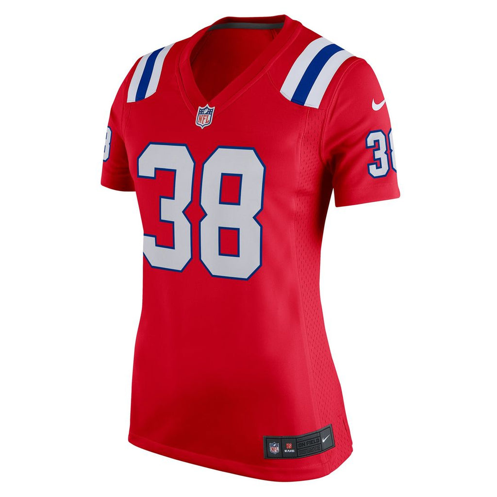 Rhamondre Stevenson New England Patriots Women's Team Jersey - Red