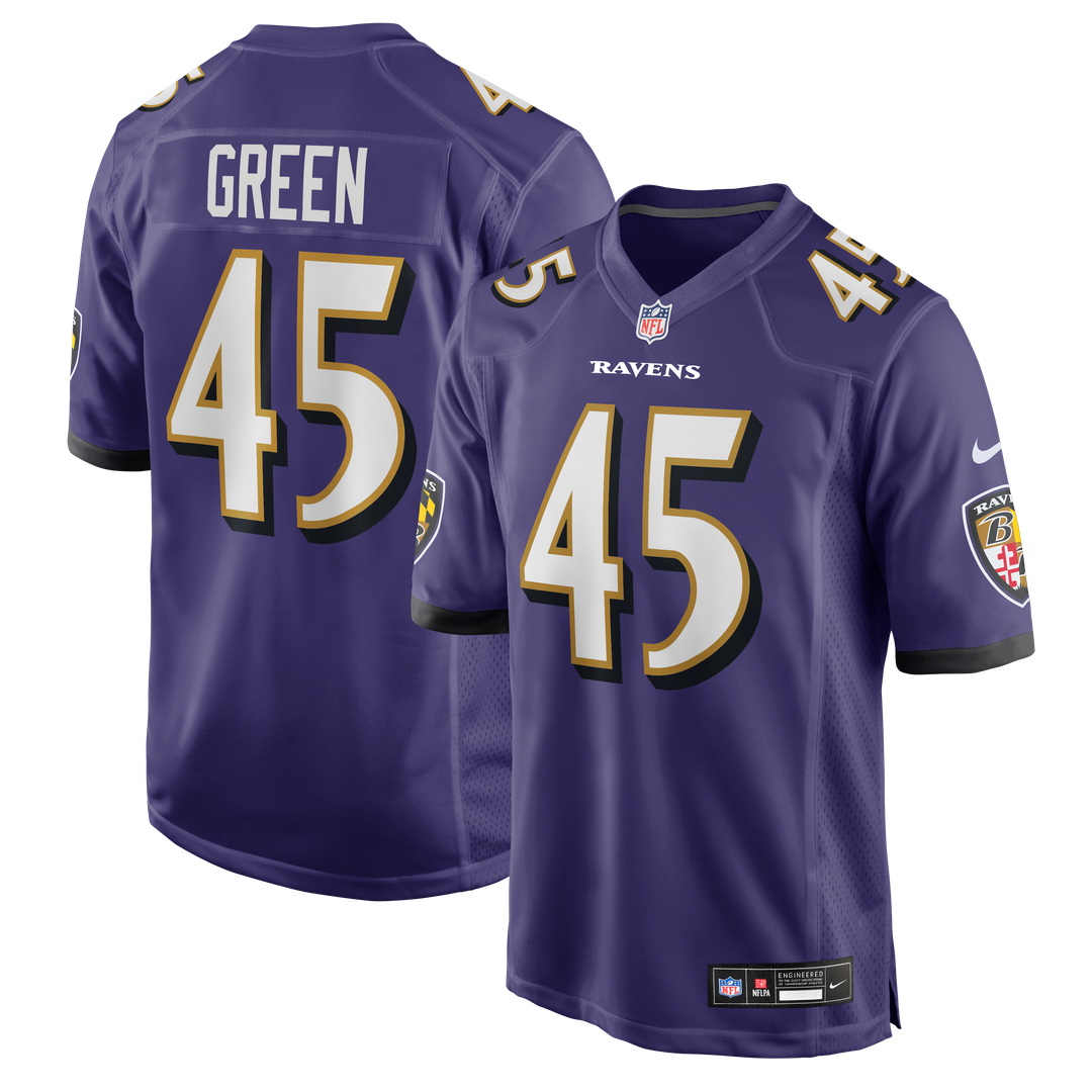 Mike Green Baltimore Ravens Team Jersey - Purple