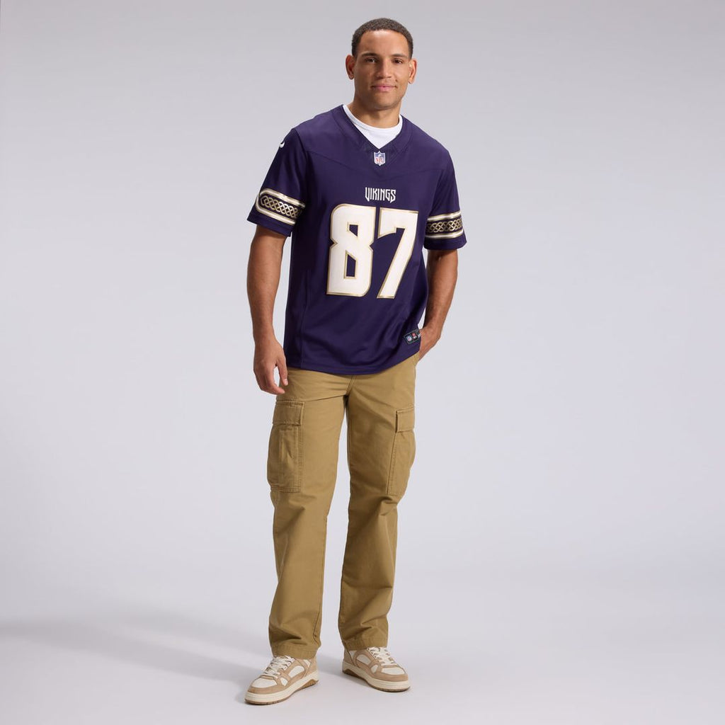 T.J. Hockenson Minnesota Vikings 2026 Rivalries Collection Stitched Jersey - Purple