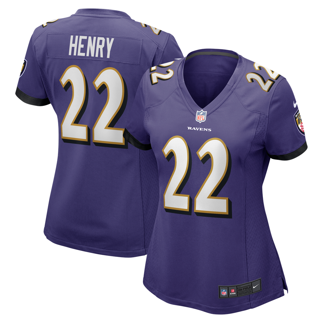 Derrick Henry Baltimore Ravens Women's Jersey - Purple