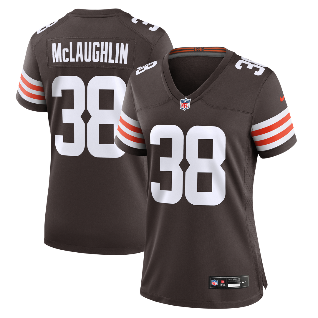 Jaleel McLaughlin Cleveland Browns Women's Team Jersey - Brown