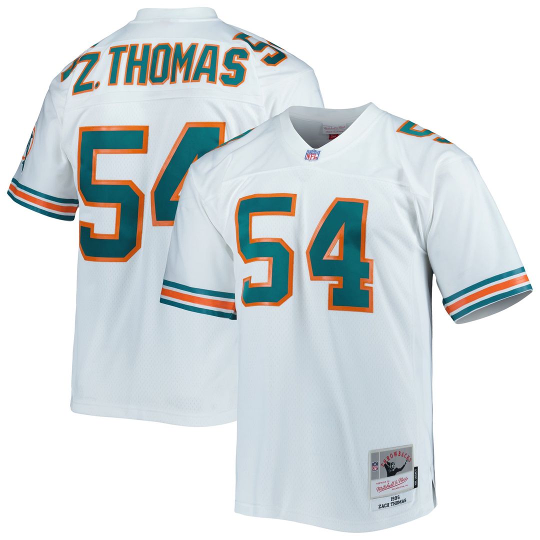 Zach Thomas Miami Dolphins Legacy Jersey - Aqua