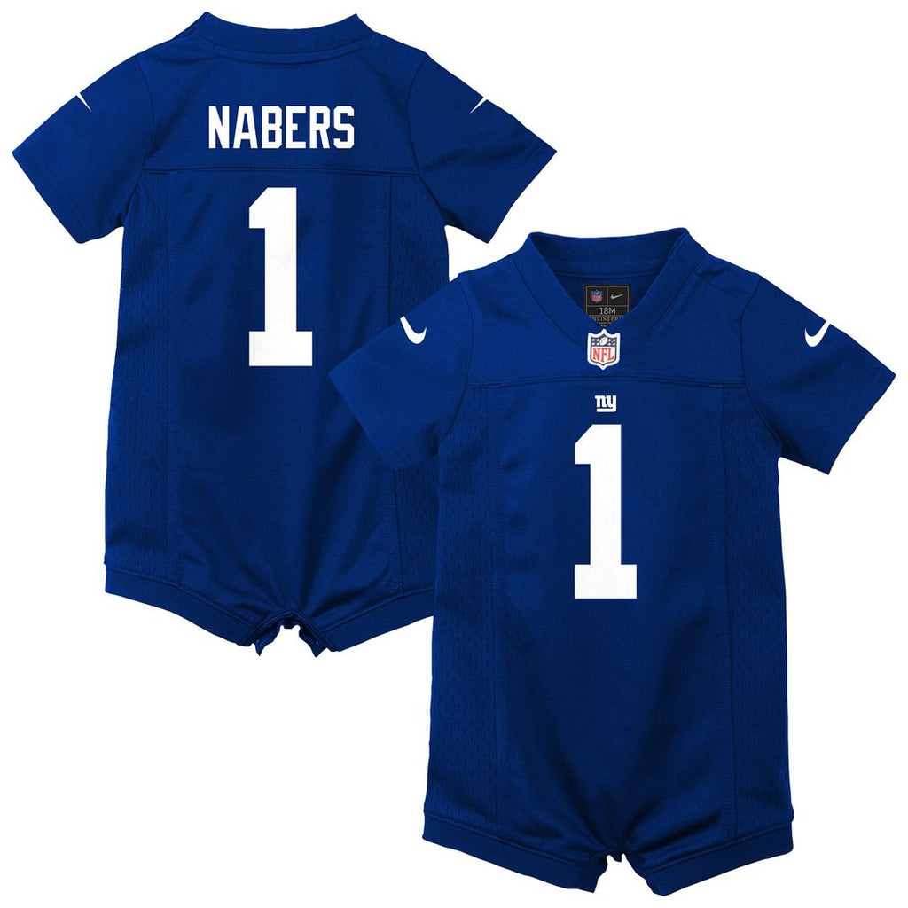 Malik Nabers New York Giants Newborn Romper Jersey - Royal
