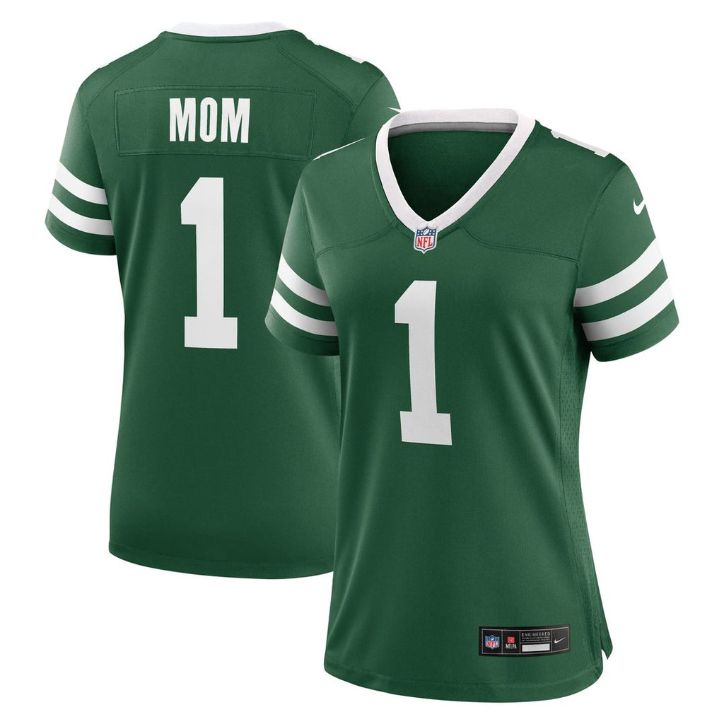 New York Jets Women's #1 Mom Jersey - Legacy Green