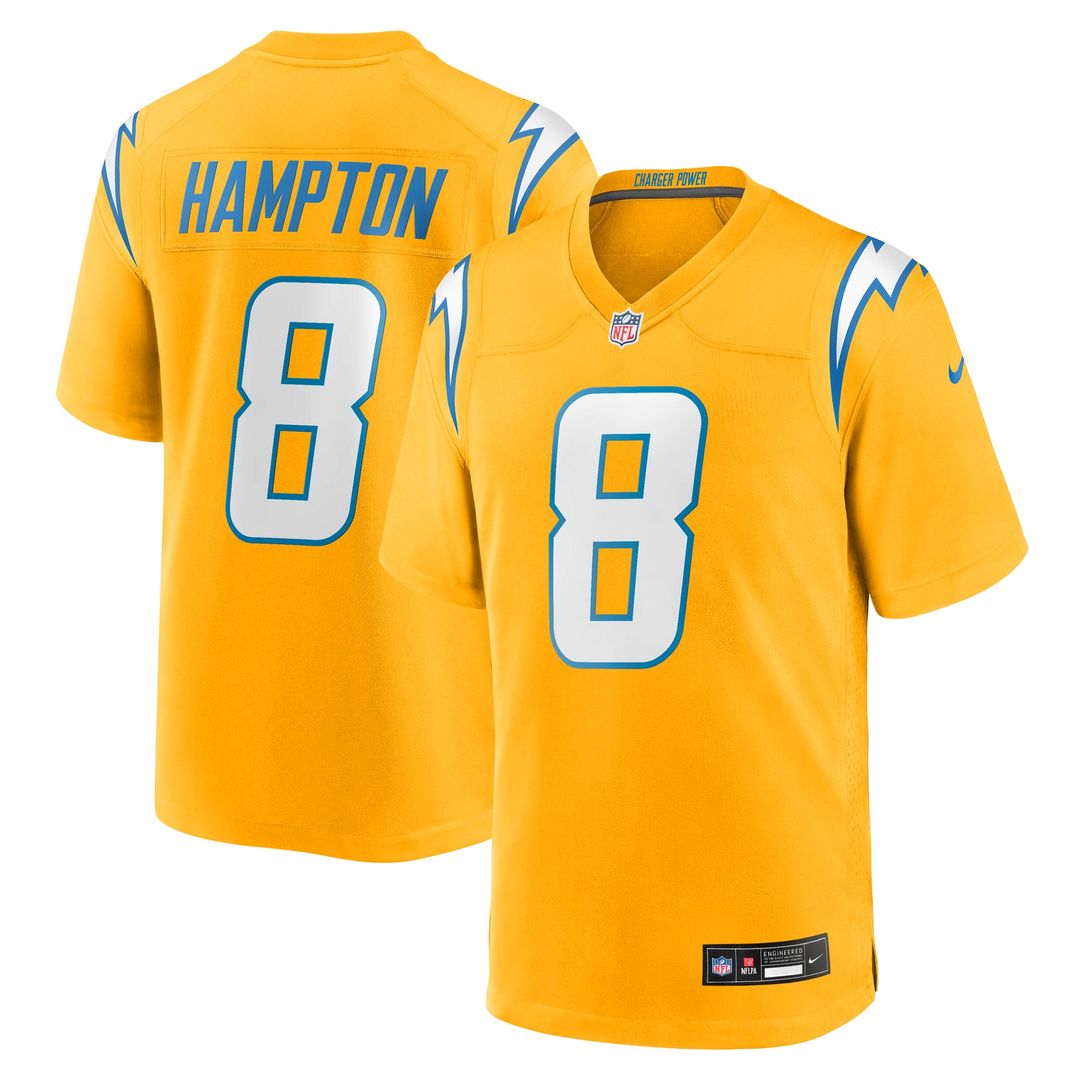 Omarion Hampton Los Angeles Chargers Alternate Charger Power Jersey - Gold