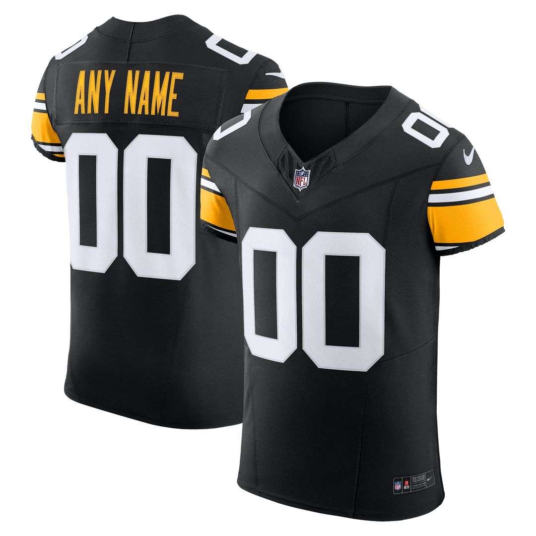 Pittsburgh Steelers Elite Custom Jersey - Black