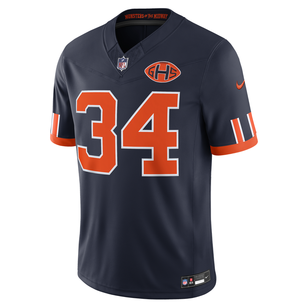 Walter Payton Chicago Bears 2026 Rivalries Collection Stitched Jersey - Navy