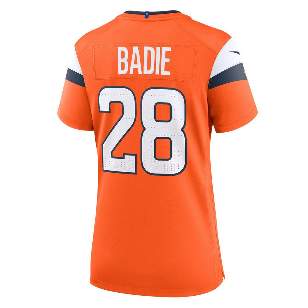 Tyler Badie Denver Broncos Women's Team Jersey - Orange