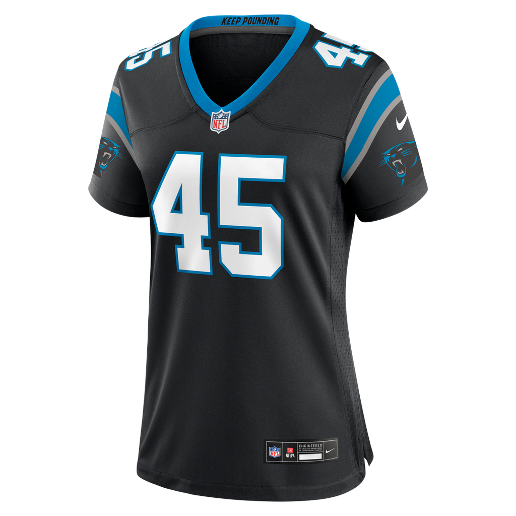Maema Njongmeta Carolina Panthers Women's Team Jersey - Black