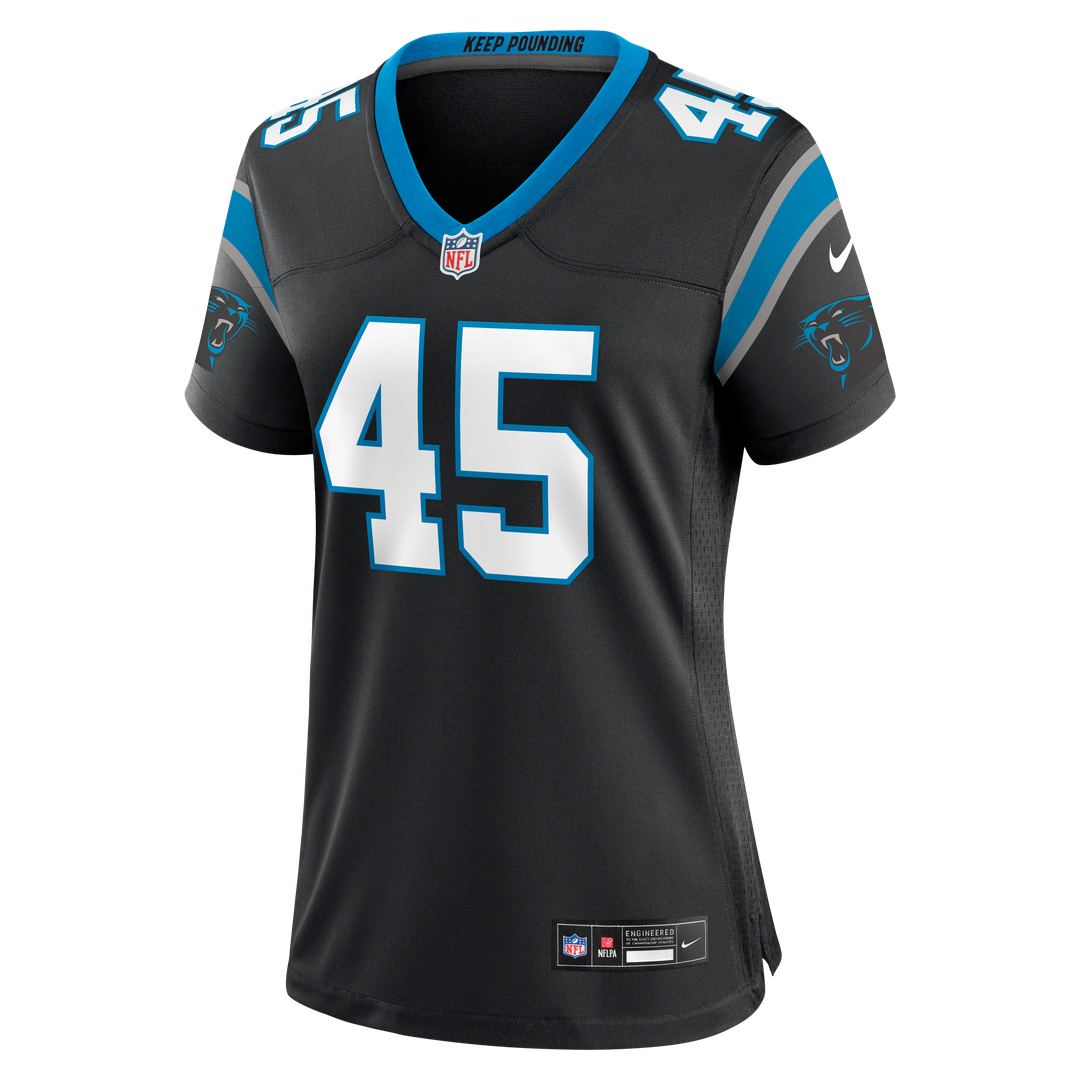 Maema Njongmeta Carolina Panthers Women's Team Jersey - Black