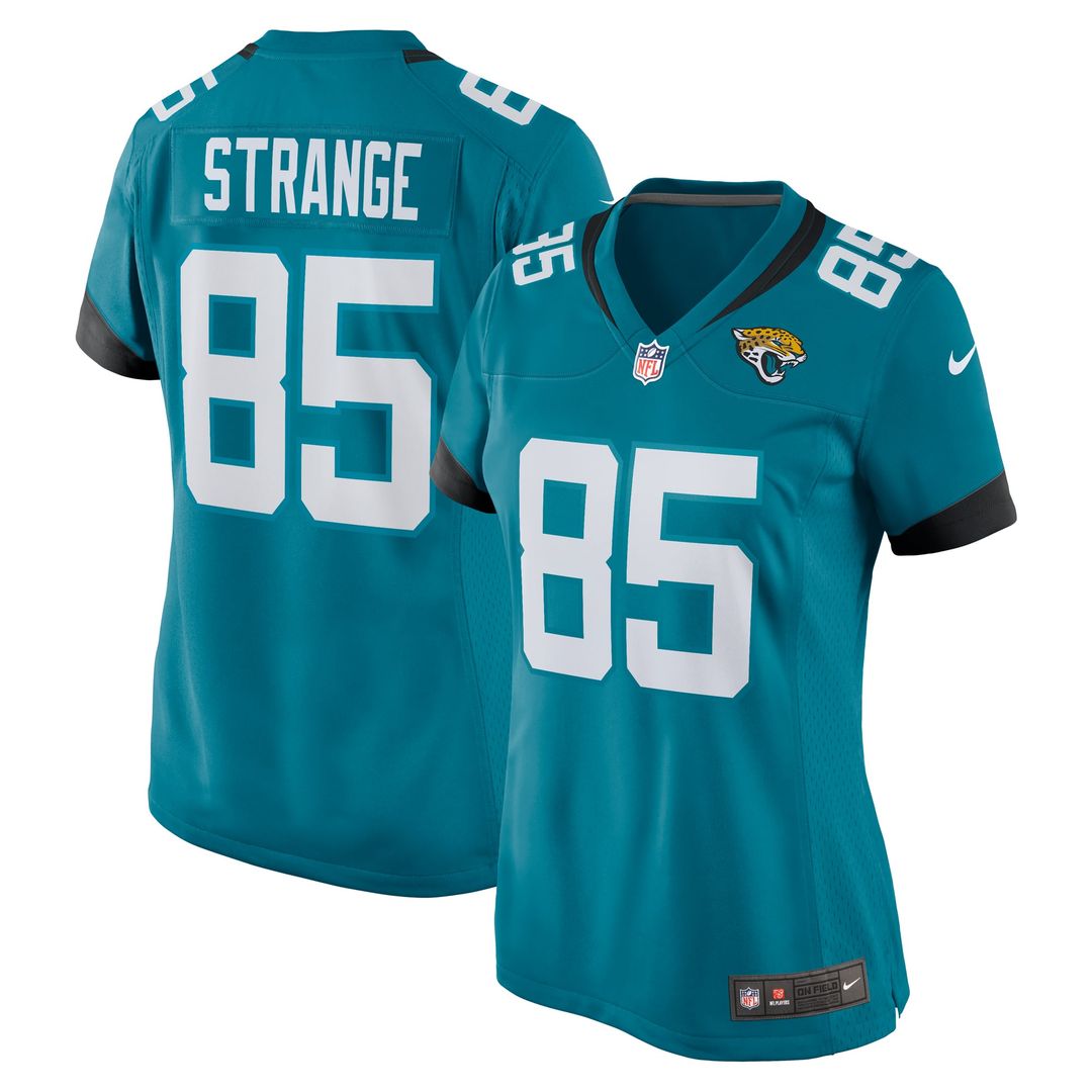 Brenton Strange Jacksonville Jaguars Women's Team Jersey - Teal