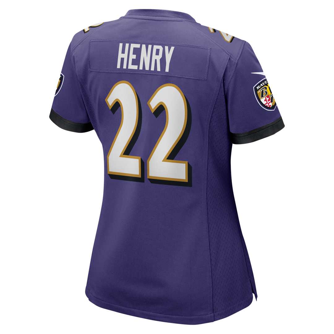 Derrick Henry Baltimore Ravens Women's Jersey - Purple
