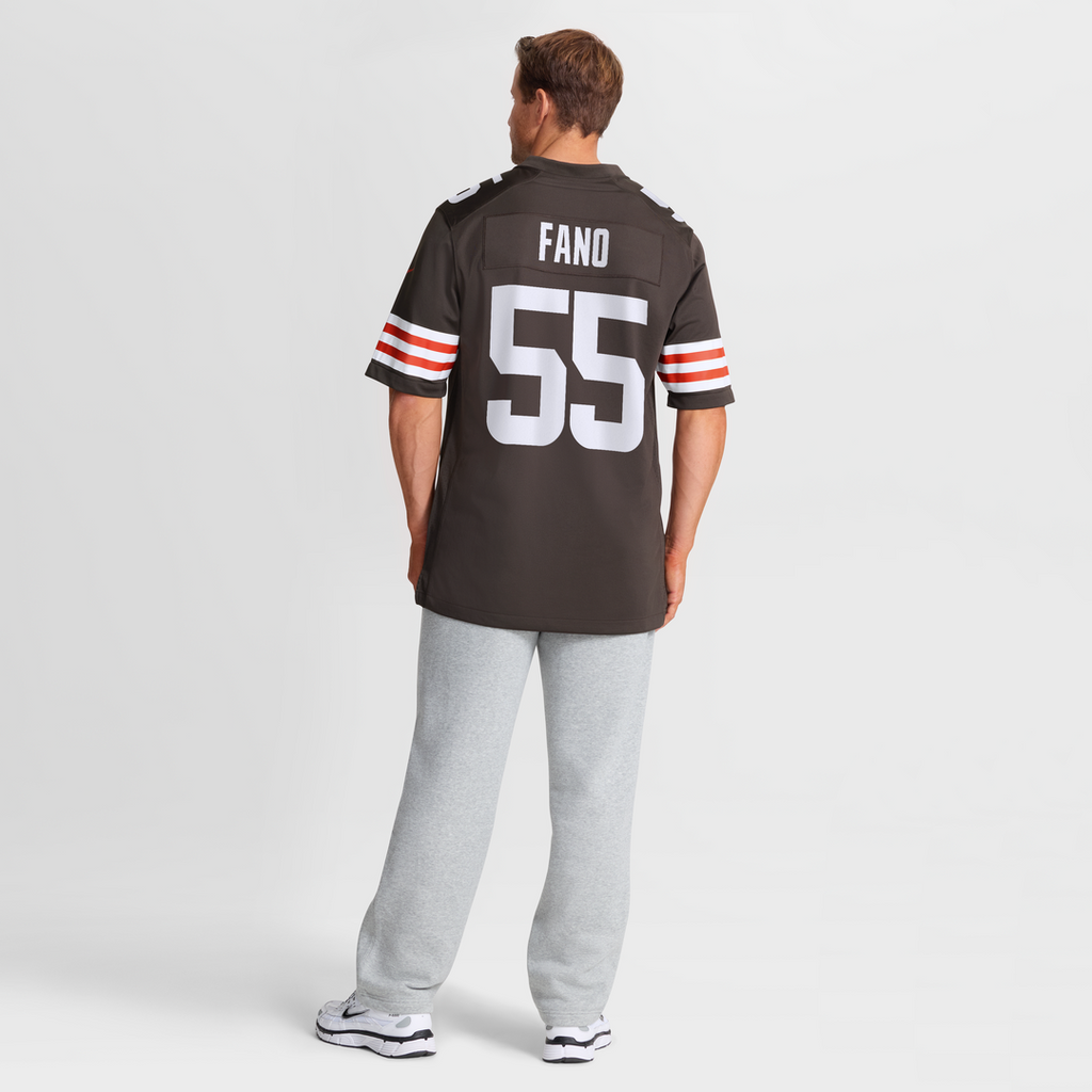 Spencer Fano Cleveland Browns Team Jersey - Brown