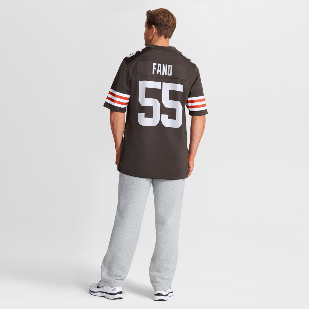 Spencer Fano Cleveland Browns Team Jersey - Brown