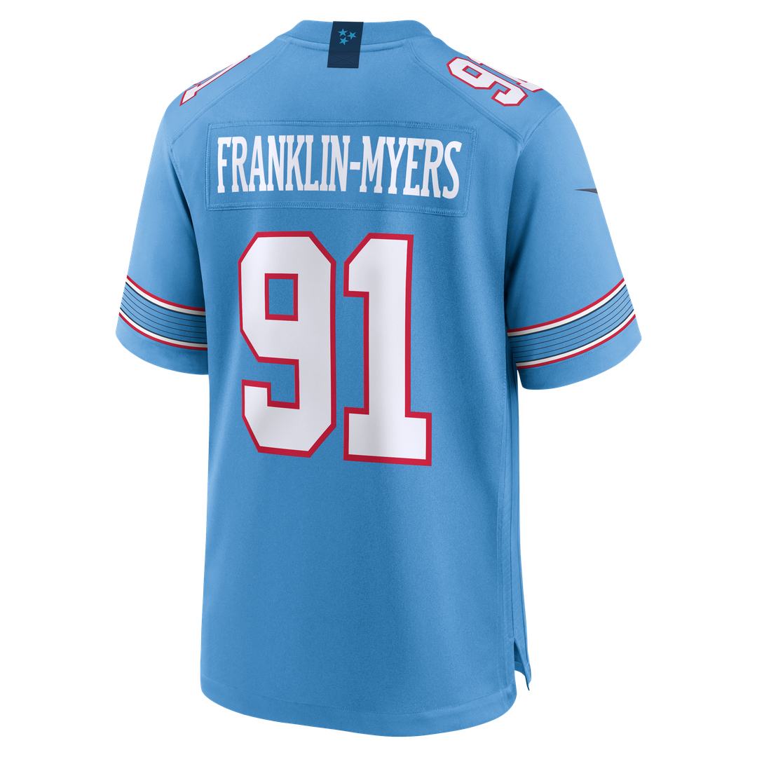 John Franklin-Myers Tennessee Titans Team Jersey - Light Blue