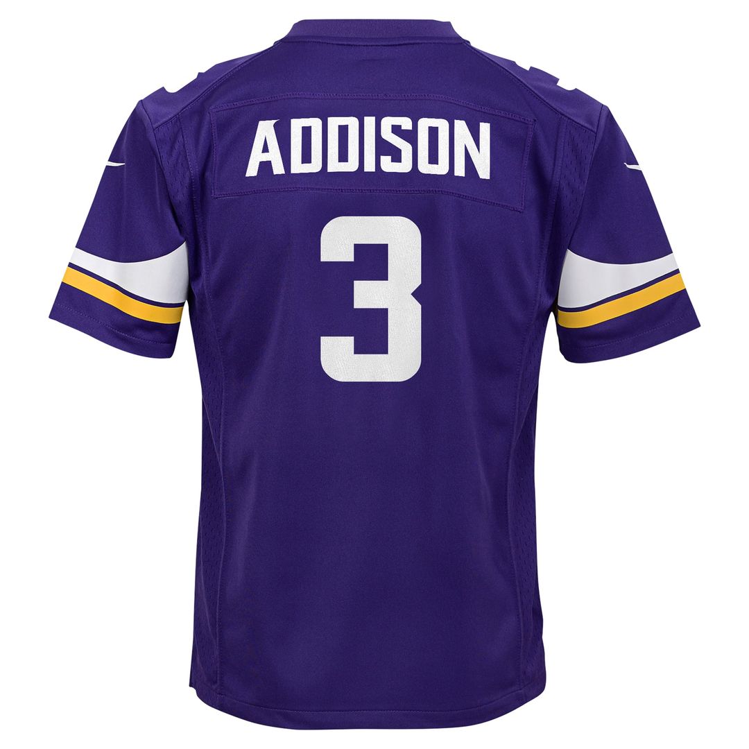 Addison Minnesota Vikings Youth Jersey - Purple