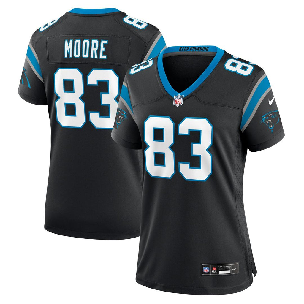 David Moore Carolina Panthers Women's Jersey - Black