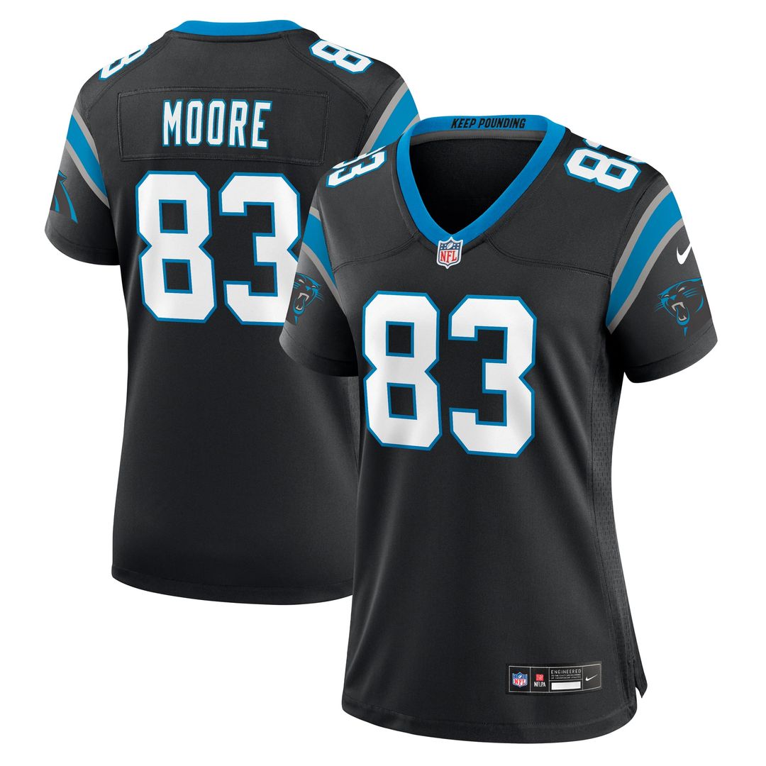 David Moore Carolina Panthers Women's Jersey - Black