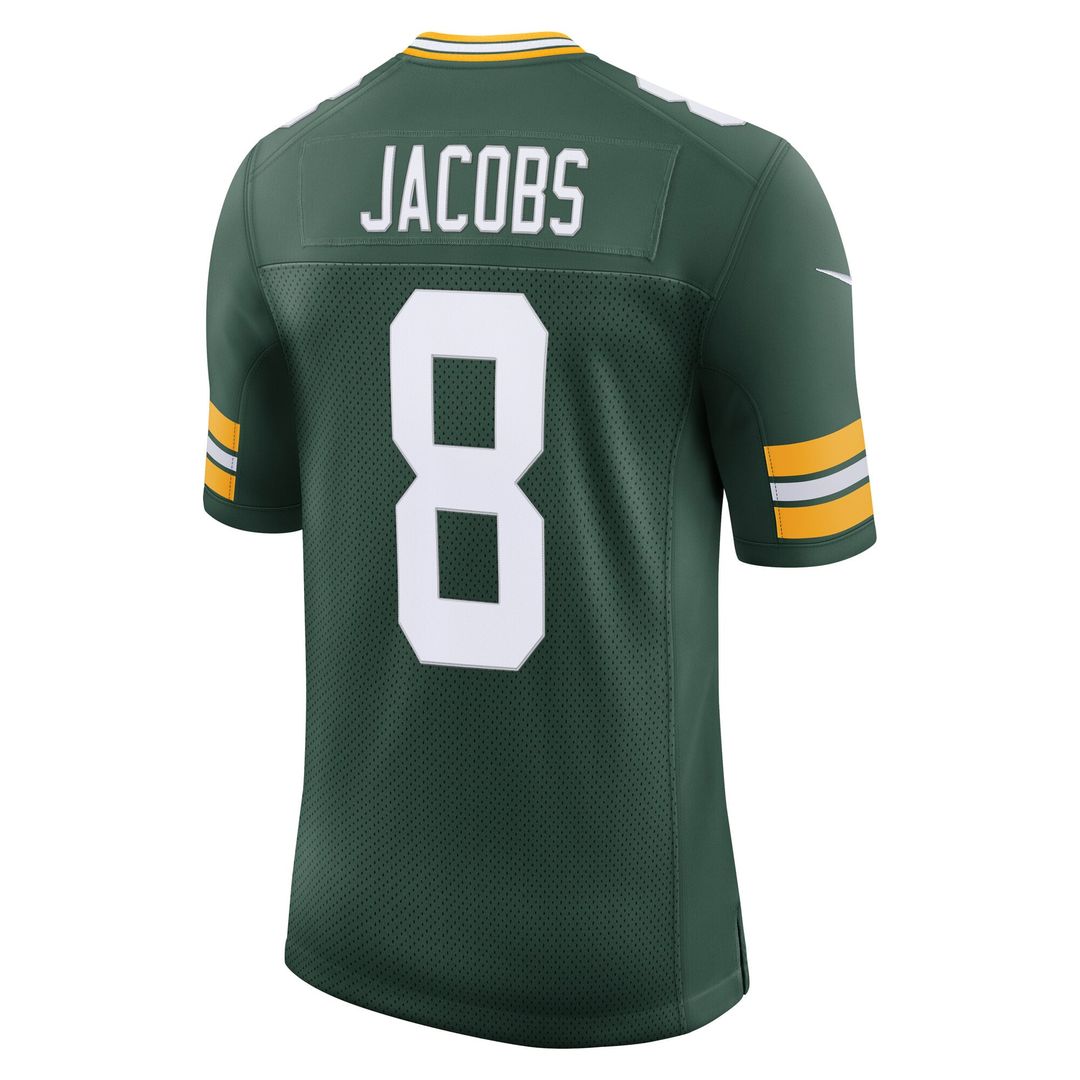 Josh Jacobs Green Bay Packers Stitched Jersey - Green