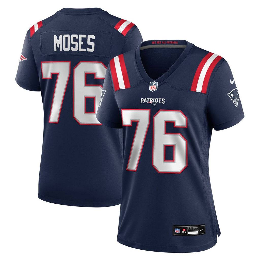 Morgan Moses New England Patriots Women's Team Jersey - Navy