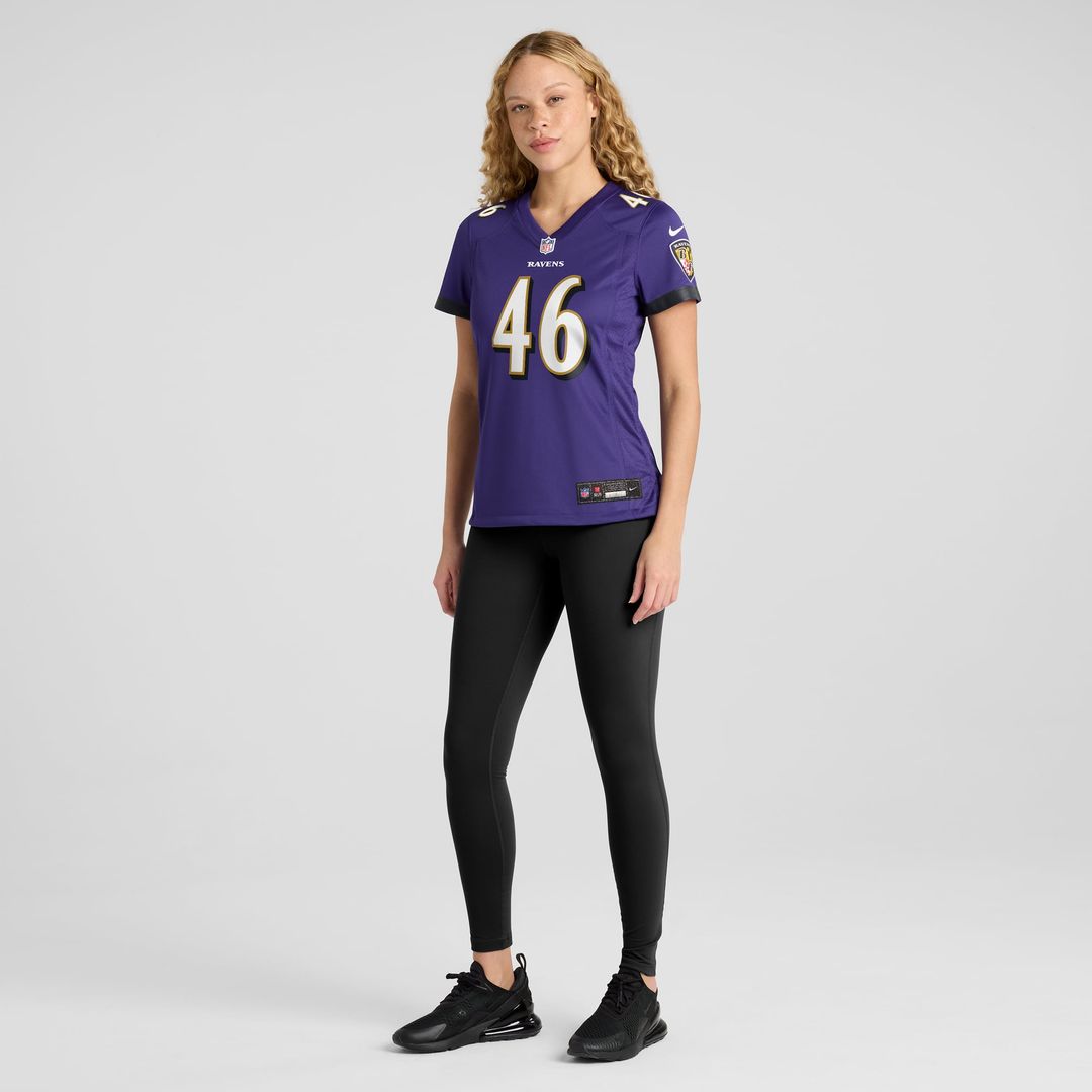 Nick Moore Baltimore Ravens Women's Jersey - Purple