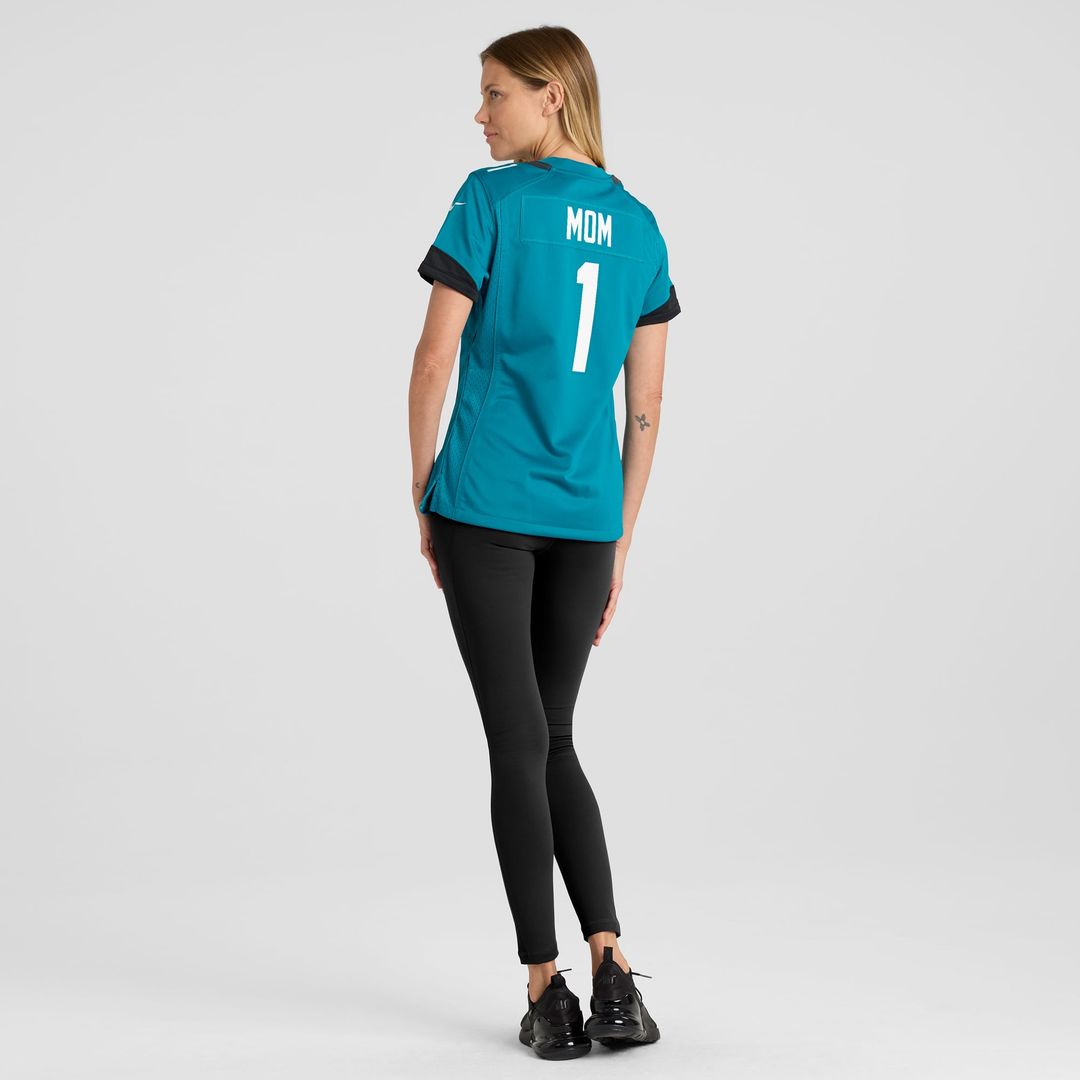 Number 1 Mom Jacksonville Jaguars Women's Jersey - Teal